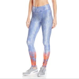 Puma blue and orange leggings size XS